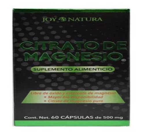 Joy Natura 500Mg Con 60 Capsulas (Citrato De Magnesio) - WeCare Pharma