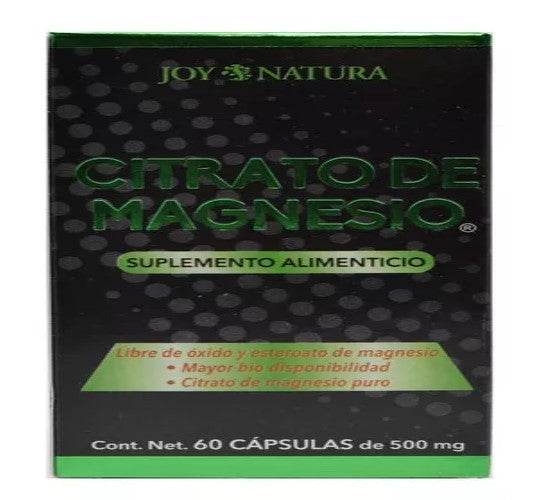 Joy Natura 500Mg Con 60 Capsulas (Citrato De Magnesio) - WeCare Pharma