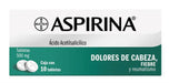 Aspirina 500Mg Con 10 Tabletas (Acido Acetilsalicilico)