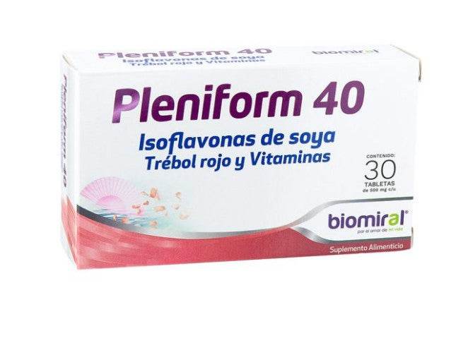 Pleniform 40 500Mg Con 30 Tabletas (Isoflavonas De Soya/Trebol Y Vitaminas) - WeCare Pharma