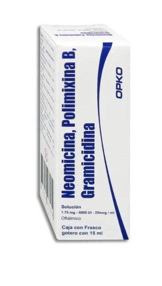 Neomicina/Polimixina B/Gramicida Gotas 1.75Mg/5000Unid/25Mcg/Ml 15Ml Opko - WeCare Pharma