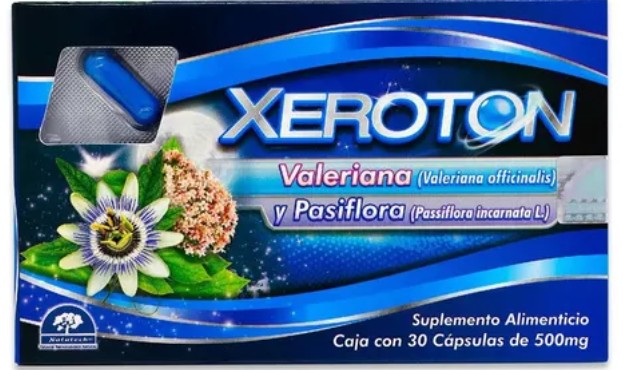 Xeroton 500Mg Con 40 Capsulas (Valeriana/Passiflora)