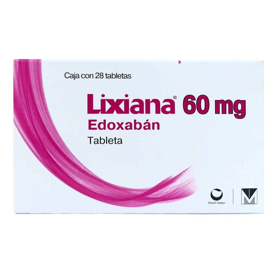 Lixiana 60Mg Con 28 Tabletas (Edoxaban)