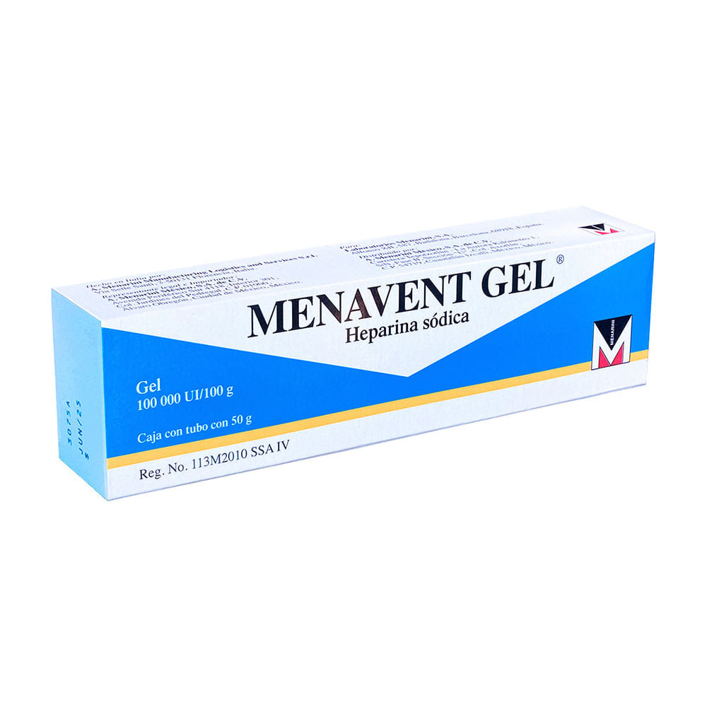 Menavent Gel 10000Unid/100G 50G (Heparina Sodica)