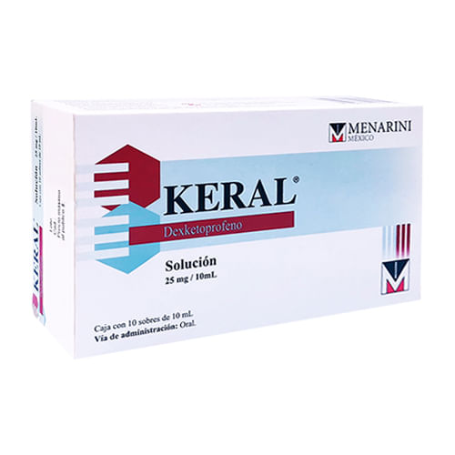 Keral Solución Sobres 25Mg/10Ml Con 10 (Dexketoprofeno)