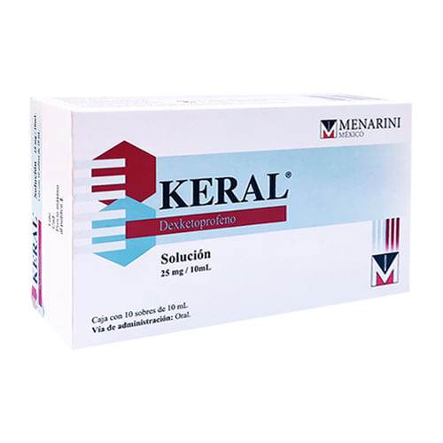 Keral Solución Sobres 25Mg/10Ml Con 10 (Dexketoprofeno) - WeCare Pharma