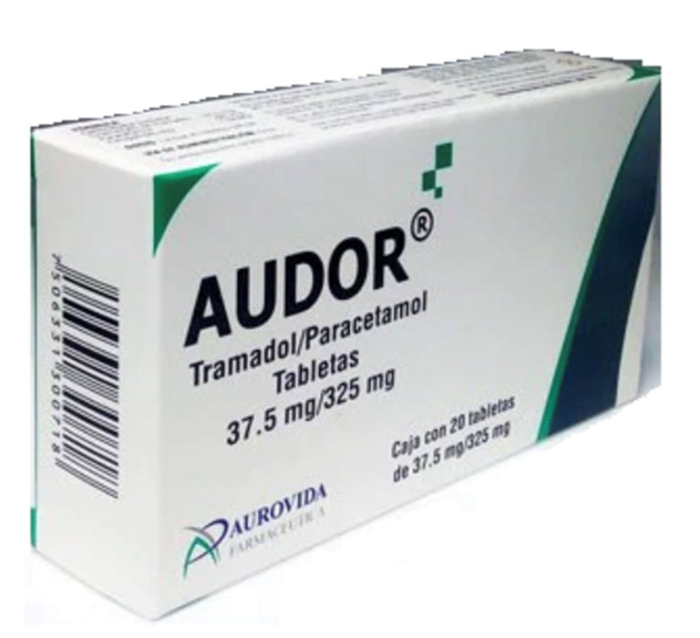 Audor 37.5/325Mg Con 20 Tabletas (Tramadol/Paracetamol)