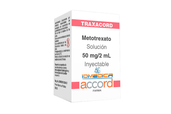 Traxacord Frasco 50Mg/2Ml Con 1 Ampulas (Metotrexato)