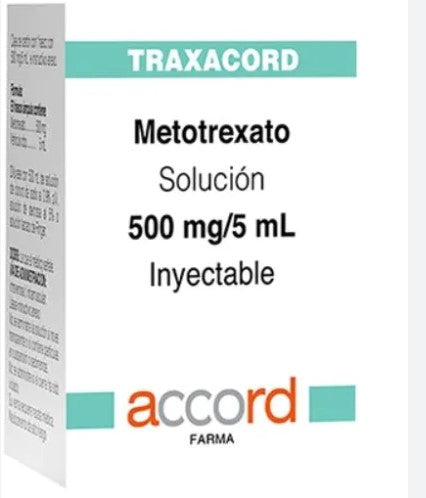 Traxacord Frasco 500Mg/2Ml Con 1 Ampulas (Metotrexato)