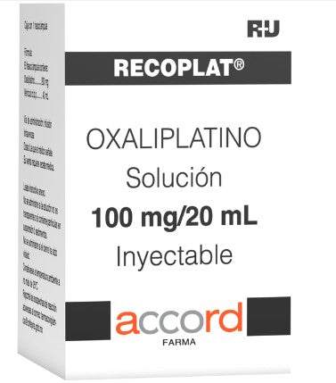 Recoplat Frasco 100Mg/20Ml Con 1 Ampulas (Oxaliplatino)