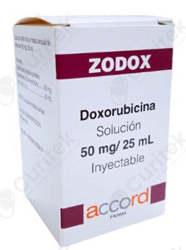 Zodox Frasco 50Mg/25Ml Con 1 Ampulas (Doxorubicina)