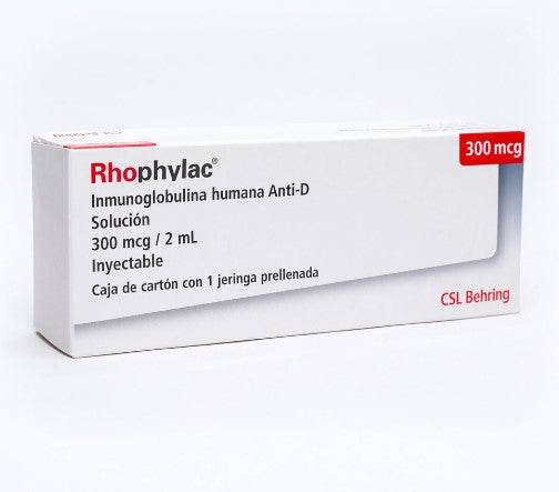 Rhophylac Jeringa 300Mcg 2Ml Con 1 (Inmunoglobulina Humana Anti-D) - WeCare Pharma