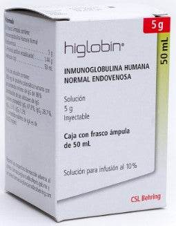 Higlobin Frasco 5G Con 1 Ampulas (Inmunoglobulina Humana Normal) - WeCare Pharma