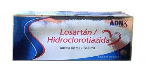 Losartan/Hydrochlorothiazide 50Mg/12.5Mg With 30 Adn Pharma Tablets ...