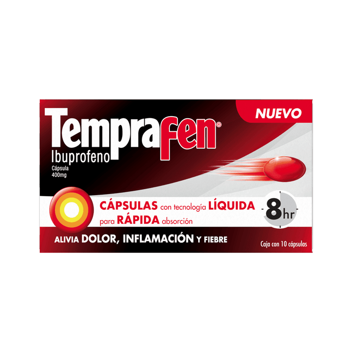 Tempra Fen (Ibuprofeno) Capsulas 400Mg Con 10 - WeCare Pharma