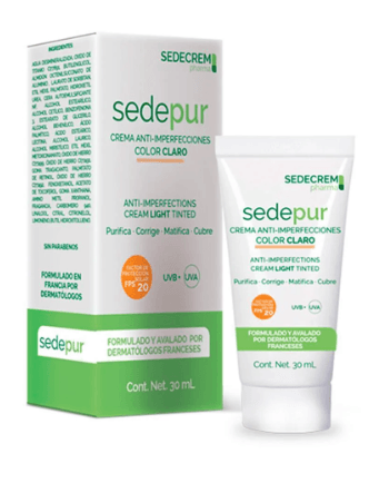 Sedepur Crema Matificante Con Color Claro Fps20 30Ml - WeCare Pharma