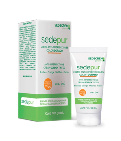 Sedepur Crema Matificante Con Color Dorado Fps20 30Ml - WeCare Pharma