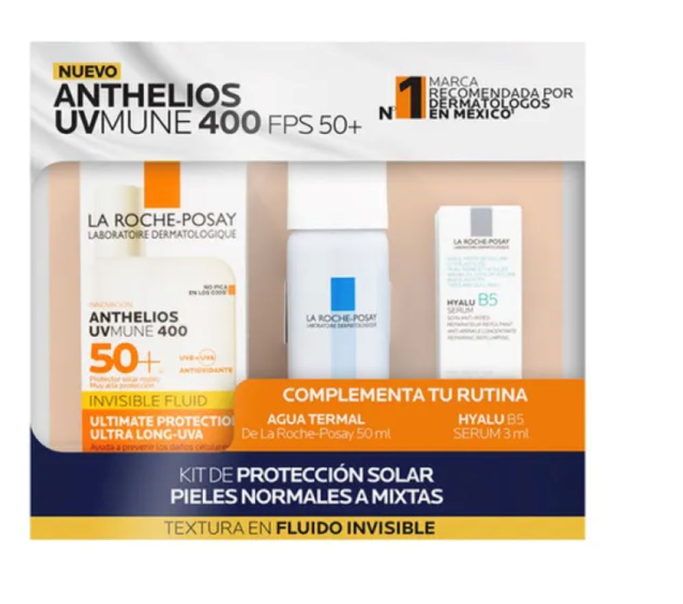 Anthelios Uv Mune 400 Fps50Ml +Hyalu B5 +Agua Thermal