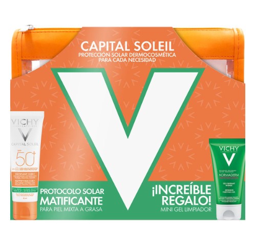 Vichy Kit Capital Soleil Matificante 3En1 Fps50 50Ml +Mini Phytosolutiongel