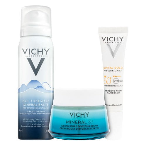 Vichy Kit Mineral 89 Crema 50Ml Capital Soleil + Agua Termal