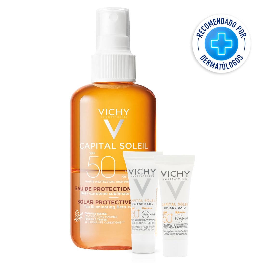 Vichy Capital Soleil Kit Aguas Solares Fps50 Con 3