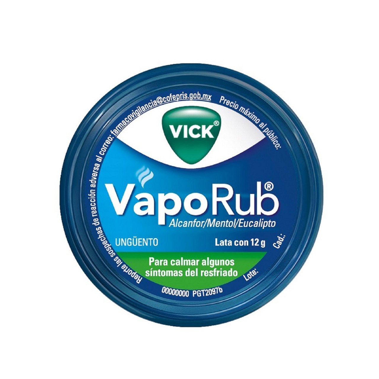 Vick Vaporub Lata 12G (Alcanfor/Mentol/Eucalipto)