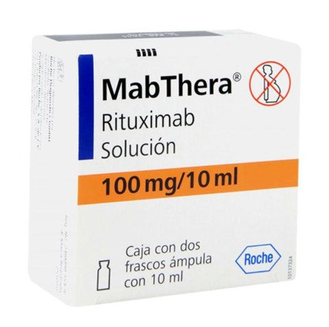 Mabthera Frasco 100Mg/10Ml Con 2 Ampulas (Rituximab)