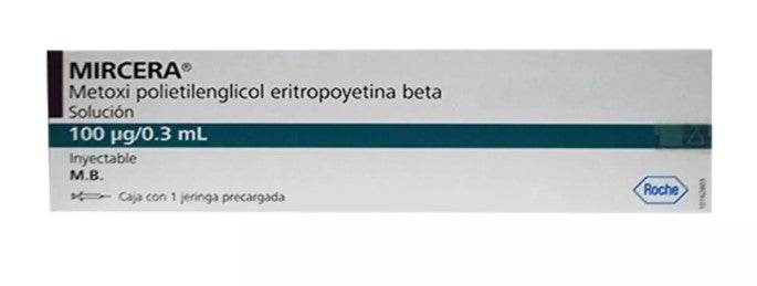 Mircera Jeringa 100Mcg/0.3Ml Con 1 (Metoxipolietilenglicol Epoetina Beta) - WeCare Pharma
