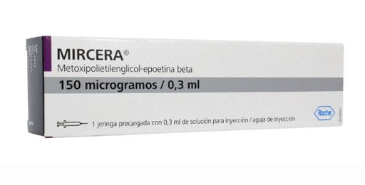 Mircera Jeringa 150Mcg/0.3Ml Con 1 (Metoxipolietilenglicol Epoetina Beta)