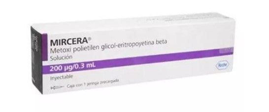 Mircera Jeringa 20Mcg/0.3Ml Con 1 (Metoxipolietilenglicol Epoetina Beta)