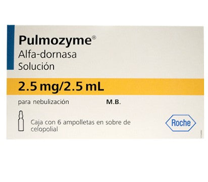 Pulmozyme 2.5Mg/Ml Con 6 Ampulas (Alfa Dornasa)