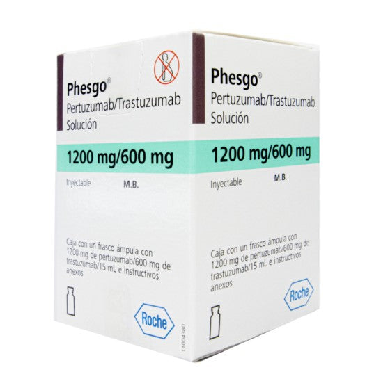 Phesgo Frasco 1200Mg/600Mg/15Ml Ampulas (Pertuzumab/Trastuzumab/Hialuronidasa)