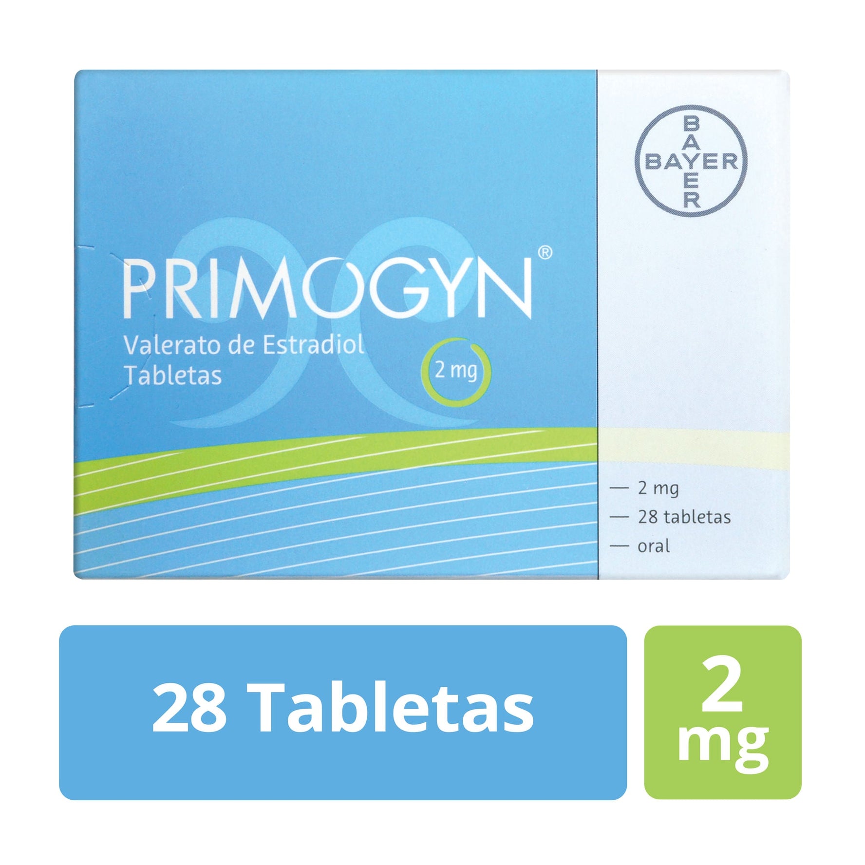 Primogyn 2Mg Con 28 Tabletas (Valerato De Estradiol)