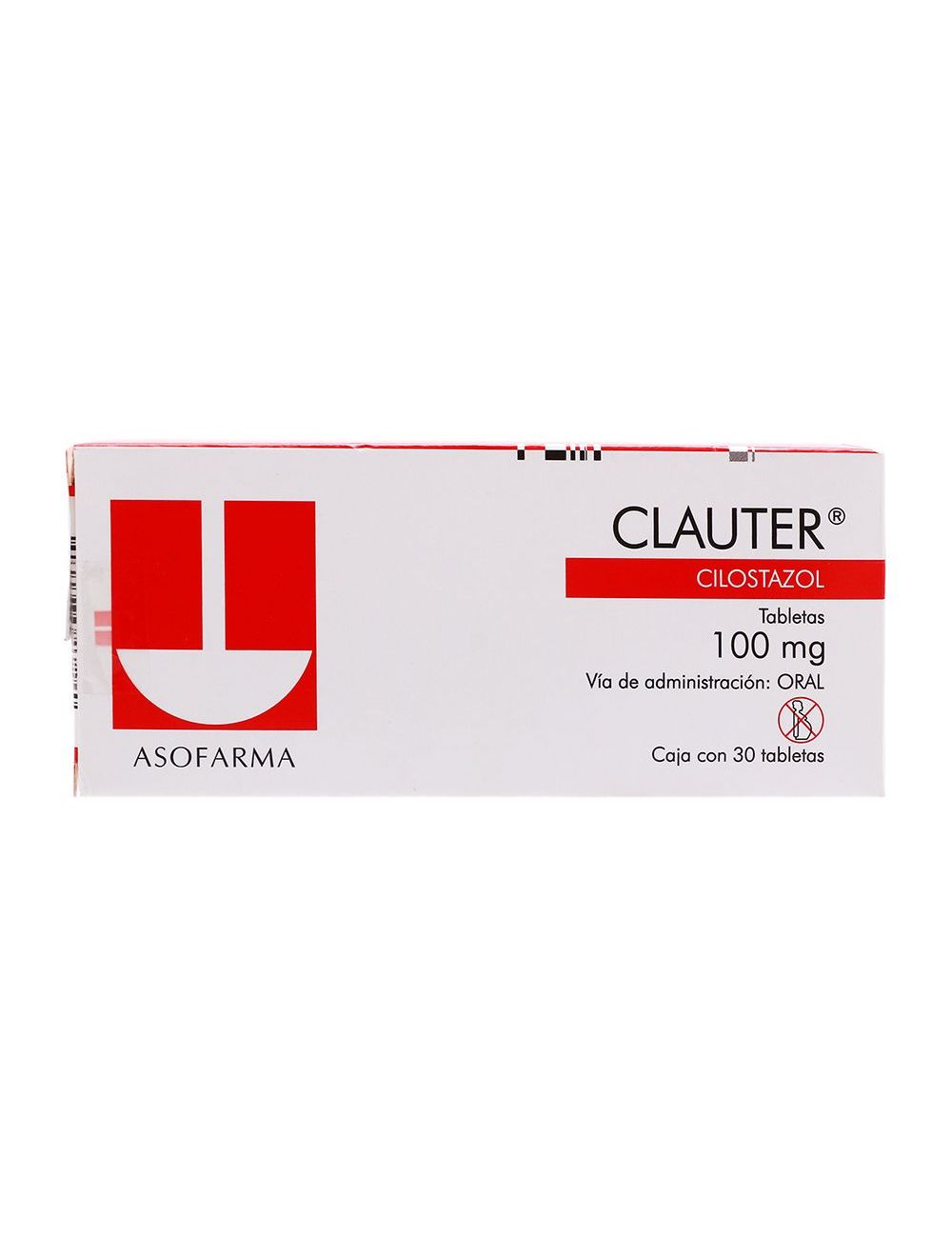 Clauter 100Mg Con 30 Tabletas (Cilostazol)