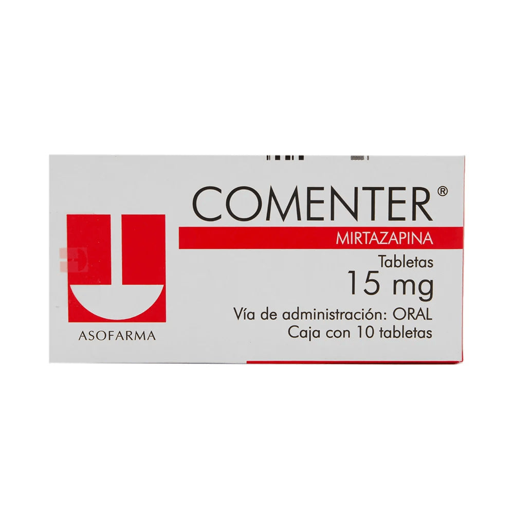 Comenter 15Mg Con 10 Tabletas (Mirtazapina)