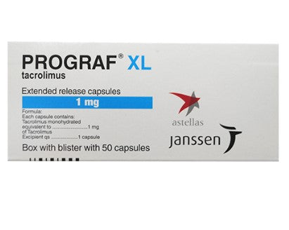 Prograf Xl 1Mg Con 50 Capsulas (Tacrolimus)