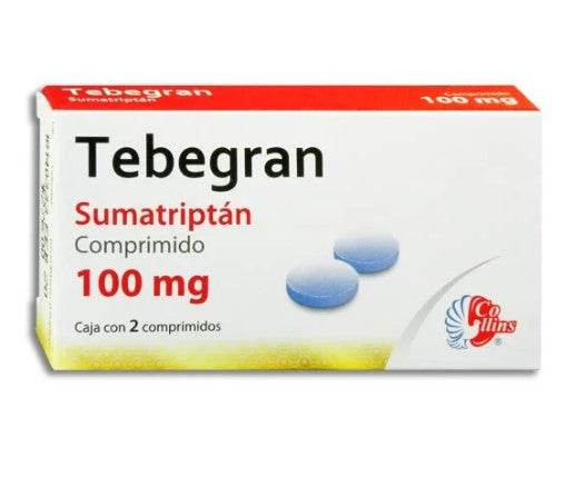 Tebegran 100Mg Con 2 Tabletas (Sumatriptan) - WeCare Pharma