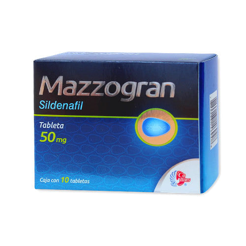 Mazzogran 50Mg Con 10 Tabletas (Sildenafil)