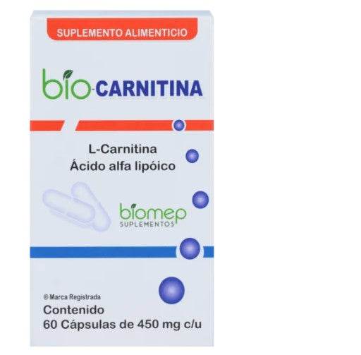 Bio-Carnitina 450Mg Con 60 Capsulas (L-Carnitina/Acido Alfa Lipoico) - WeCare Pharma