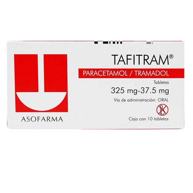 Tafitram 325Mg/37.5Mg Con 10 Tabletas (Paracetamol/Tramadol)