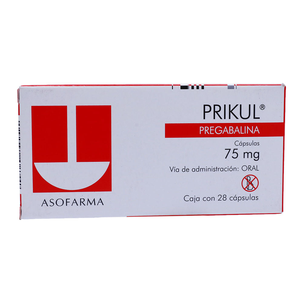 Prikul 75Mg Con 28 Capsulas (Pregabalina)