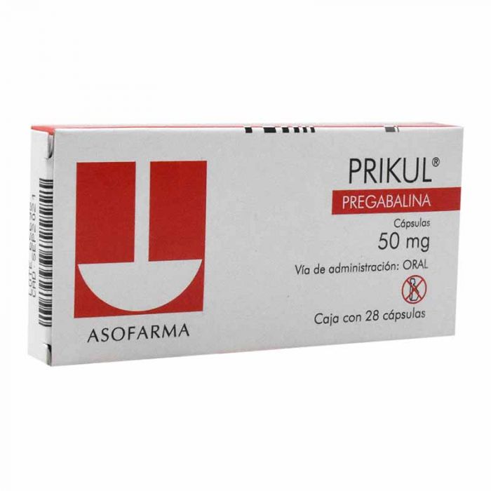 Prikul 50Mg Con 28 Capsulas (Pregabalina)