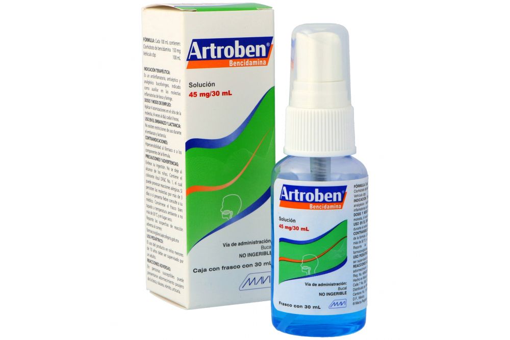 Artroben Solución Spray 45Mg/30Ml (Bencidamina)