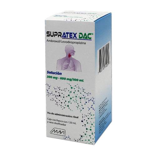 Supratex Dac Jarabe 300Mg/600Mg 120Ml (Ambroxol/Levodropropizina) - WeCare Pharma