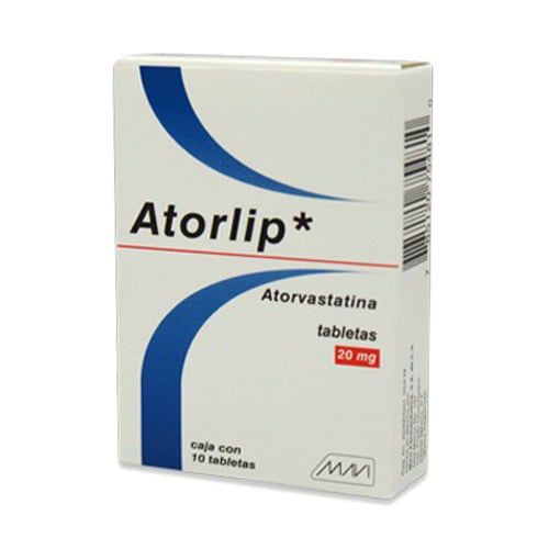 Atorlip 20Mg Con 10 Mavi Tabletas (Atorvastatina)