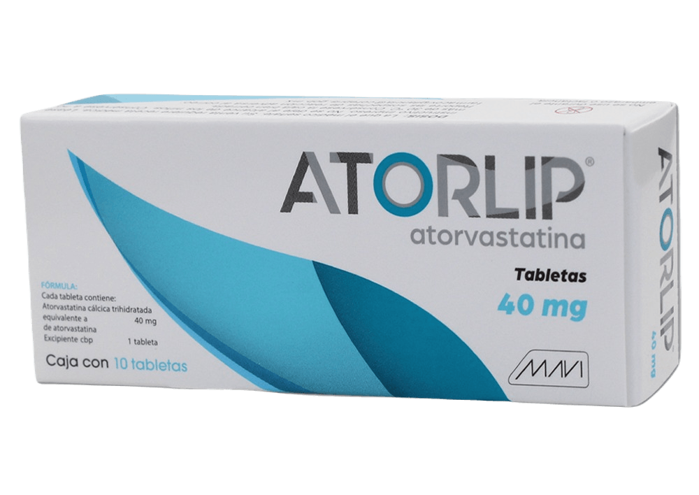 Atorlip 40Mg Con 10 Tabletas (Atorvastatina)