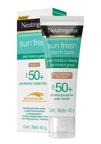 Neutrogena Bloqueador Sun Fresh Fps50+ 40G Tono Medio