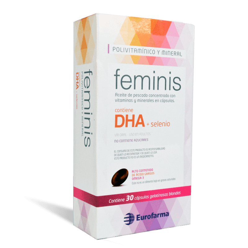 Feminis Con 30 Capsulas (Vitaminas/Minerales/Dha/Selenio) - WeCare Pharma