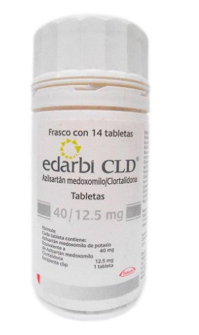 Edarbi Cld 40Mg/12.5Mg Con 14 Tabletas (Azilsartan Medoxomilo/Clortalidona)