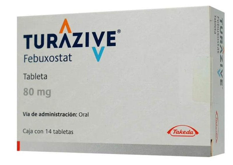 Turazive 80Mg Con 14 Tabletas (Febuxostat) - WeCare Pharma